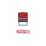 Sırdaş 1 Adet Kırmızı Öğretmen Kaşesi Aferin Deseni ile Eğlenceli Kullanım