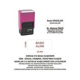 Sırdaş 910 İsim Ünvan Kaşesi Pembe Renk 10 mm x 26 mm Ölçülerinde 1 Adet