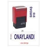 Sırdaş 910 Onaylandı Kaşesi