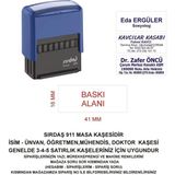 Sırdaş 911 Isim Ünvan Kaşesi -Mavi Makina