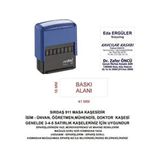 Sırdaş 911 Isim Ünvan Kaşesi Mavi Renk 41x16 mm 2-5 Satırlık Yazılar İçin Uygun