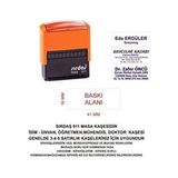 Sırdaş 911 İsim Ünvan Kaşesi Turuncu Renk 41 mm x 16 mm Ölçülerinde 1 Adet