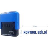 Sırdaş 912 Kaşe Mavi Makine Mavi Keçe 'Kontrol Edildi' Yazısı İle