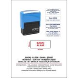 Sırdaş 912 Otomatik (Orta Boy Kaşe) 50X20 mm Baskı Alanı
