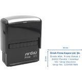 Sırdaş 913 Kişiye Özel Kaşe 58X22 mm - Siyah