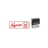 Sırdaş Aferin Kaşesi Öğretmenler Için Kaşe Aferin Yazılı - Kırmızı