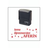 Sırdaş Aferin Öğretmen Kaşe (Siyah Kasa-Kırmızı Mürekkep) (912 Model)