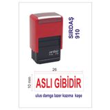 Sırdaş Aslı Gibidir Kaşesi -kırmızı Kaşe, Mavi Mürekkep 910