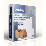 Sırdaş Beyaz Tahta Kalemi 12'Li Paket Mavi 401