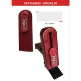 Sırdaş Cep Kaşesi Sırdaş 80 Bordo (Kapak Sabit) 50X19 Mm. Baskı Alanı
