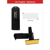 Sırdaş Cep Kaşesi Sırdaş 80 (Kapak Sabit) 50X19 Mm. Baskı Alanı