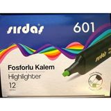 Sırdaş Fosforlu Kalem 12'li Paket Yeşil 601