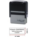 Sırdaş Isim Ünvan Kaşesi -Matuya 11 Siyah Mürekkep