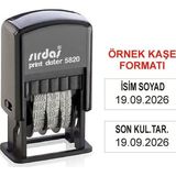 Sırdaş Kaşeciniz 5820 Tarih Kaşesi-Kaygan Zeminlere Uygun - Siyah