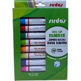 Sırdaş KEÇELİ KALEM JUMBO 10 RENK