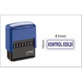 Sırdaş Mavi Kontrol Edildi Kaşesi 41mm x 16mm Ölçülerinde Araç Gereçler İçin