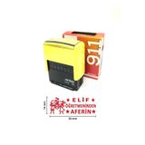 Sırdaş Öğretmen Kaşesi Aferin Isimli 911 (36x14 Mm) Kırmızı Keçeli Otomatik Kaşe