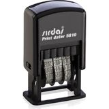Sırdaş Sirdaş 5810 Siyah Otomatik Tarih Kaşesi 3.8 mm Yapıştırıcılar İçin Kullanım
