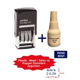 Sırdaş Tarih Kaşesi Rakamlı+ Kaygan Zemin Mürekkep MAVİ-5820