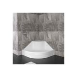 Sırduş 100x100x22 Oval Yüksek Oturmalı Panelli Duş Teknesi