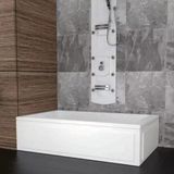 Sırduş 120X80X44 Mini Düz Küvet, Beyaz - 80x120x45 cm