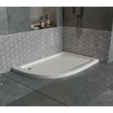 Sırduş 120x90x6 cm Asimetrik Sol Flat Duş Teknesi