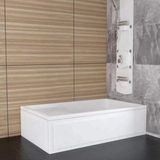 Sırduş 140X75X44 Mini Düz Oturmalı Küvet, Beyaz - 75x140x45 cm