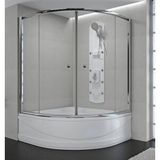 Sırduş 150×150 Sır-lüks Oval Küvet Üstü Duşakabin Krom