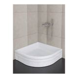 Sırduş 80x80x16 cm Oval Panelli Duş Teknesi
