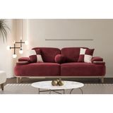 Siria Lux Red Kanepe - Bordo