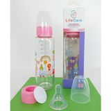 Şirin 250ML Pembe Cam Biberon, Sağlıklı ve Güvenli Beslenme Için Ideal - Ahşap - Bej