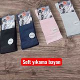 Şirin 4350 Dikişsiz Bayan Soft Penye Corap 6 Adet - 36 - 40 - Karışık