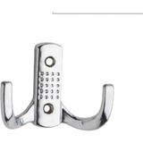 Şirin Aksesuar Home Çift Taraflı Metal Portmanto Askısı – Metal Duvar Askılığı, Mont, Ceket ve Çanta Askısı - Gümüş