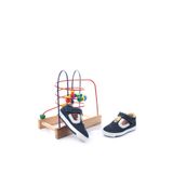 Şirin Bebe 3132 Ortopedik Erkek Bebek İlk Adım Ayakkabı Sandalet Lacivert-Sarı 21