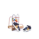 Şirin Bebe 3811 Ortopedik Erkek Bebek İlk Adım Ayakkabı Sandalet Lacivert-Sarı 19