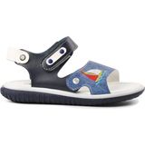 Şirin Bebe Ayakmod Şng 1540-F Lacivert-Beyaz-Kot Erkek Çocuk Sandalet - Lacivert - Beyaz