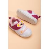 Şirin Bebe Şirinbebe Ortopedik Kız Bebek İlkadım Ayakkabı Fuşya Cırtlı Anorak-4055 Fuşya
