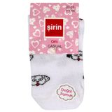 Şirin Desenli 2'li Kız Çocuk Çorabı