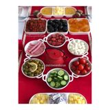 Şirin Eşyalarım 3 Lü Porselen Meze Tabak / Küçük Boy