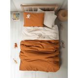 Şirin Eşyalarım Cuddly Yıkanmış Doğal Görünümlü Nakışlı Bebek Nevresim Takımı Clever Bej - Standart - Axel