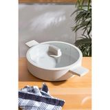 Şirin Eşyalarım Masterkoch Basık Tencere - 28 cm - Beyaz