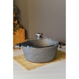 Şirin Eşyalarım Oms Granit Derin Tencere 30 cm - Siyah - 100 cm