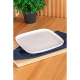 Şirin Eşyalarım Pure Royal Kare Servis Tabak - 22 cm / 1 Adet