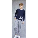 Şirin Giyim Elsima B3166 Erkek Çocuk Pijama Takımi - 8 Yaş - Bordo