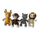 Şirin Hayvanlar Takımı Amigurumi Organik Oyuncak