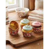 Şirin Home 20'li Desenli Muffin Kek Kapsülü Kağıdı – Cupcake Pişirme Kabı Fırına Uygun