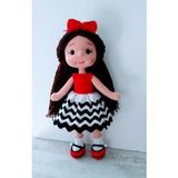 Şirin Karnaval Bebek Amigurumi Organik Oyuncak