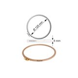 Şirin Kasnak Vidalı Yuvarlak Ahşap Nakış Kasnakları - Çap 12,5 Cm - Kalınlık 8 Mm - 202/1