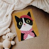 Şirin Kedi Çocuk Odası Duvar Posteri Çerçeveli Tablo Duvar Dekorasyonu - 21 x 30 - Çerçevesiz Poster