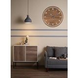 Şirin Lazer Dekoratif Ahşap Mdf 40cm Duvar Saati kahverengi ceviz